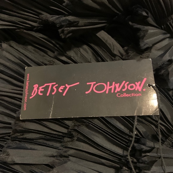 Betsey Johnson - Black Strapless Corset Cocktail Dress sz 6 - Picture 7 of 14